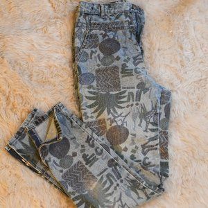 Vintage 80s Printed Denim